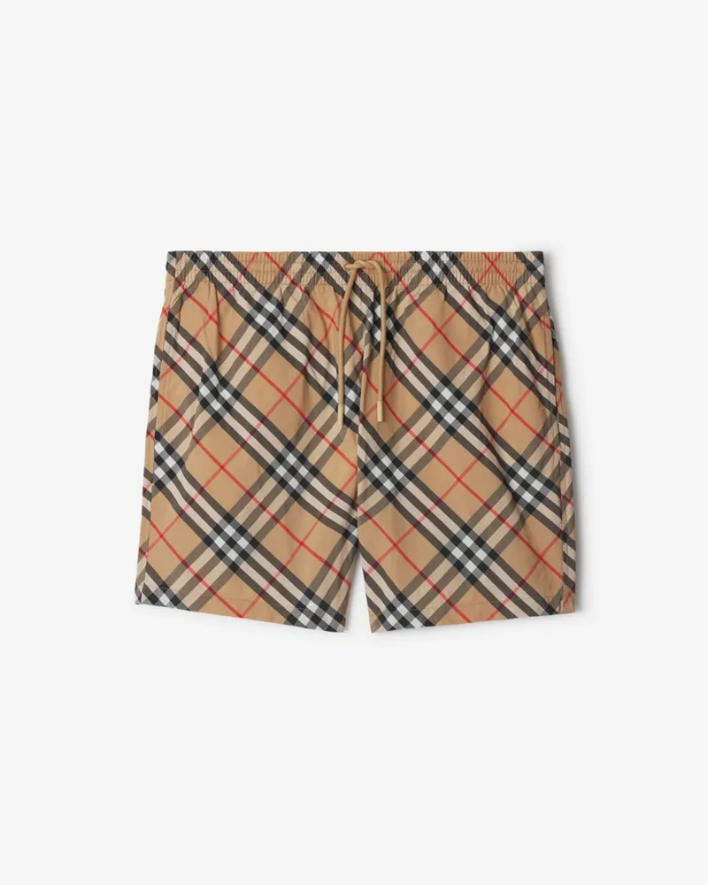 Burberry Schwimmshorts in Check Sand