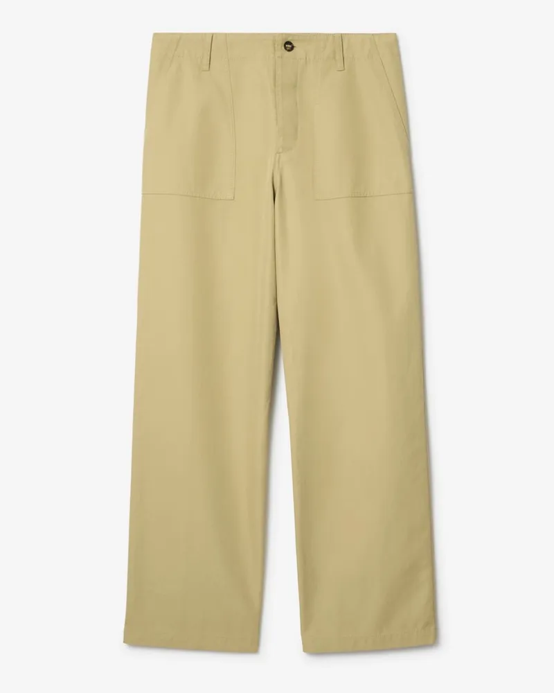 Burberry Hose aus Gabardine , Size Dune-beige