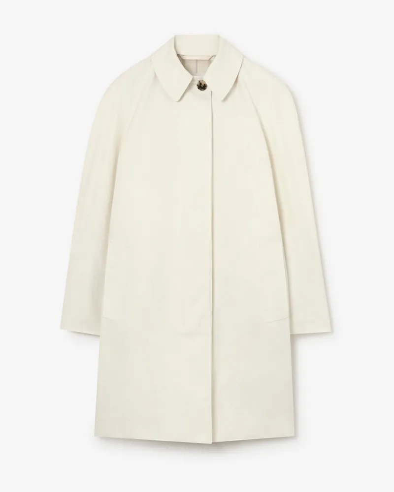 Burberry Mittellanger Car Coat „Thickhill“ aus Tropengabardine , Size Tundra