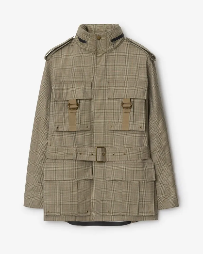 Burberry Feldjacke aus gebondeter Wolle Loch