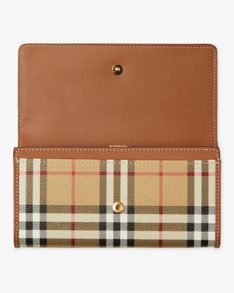 Burberry Brieftasche in Check im Kontinentalformat Vntg