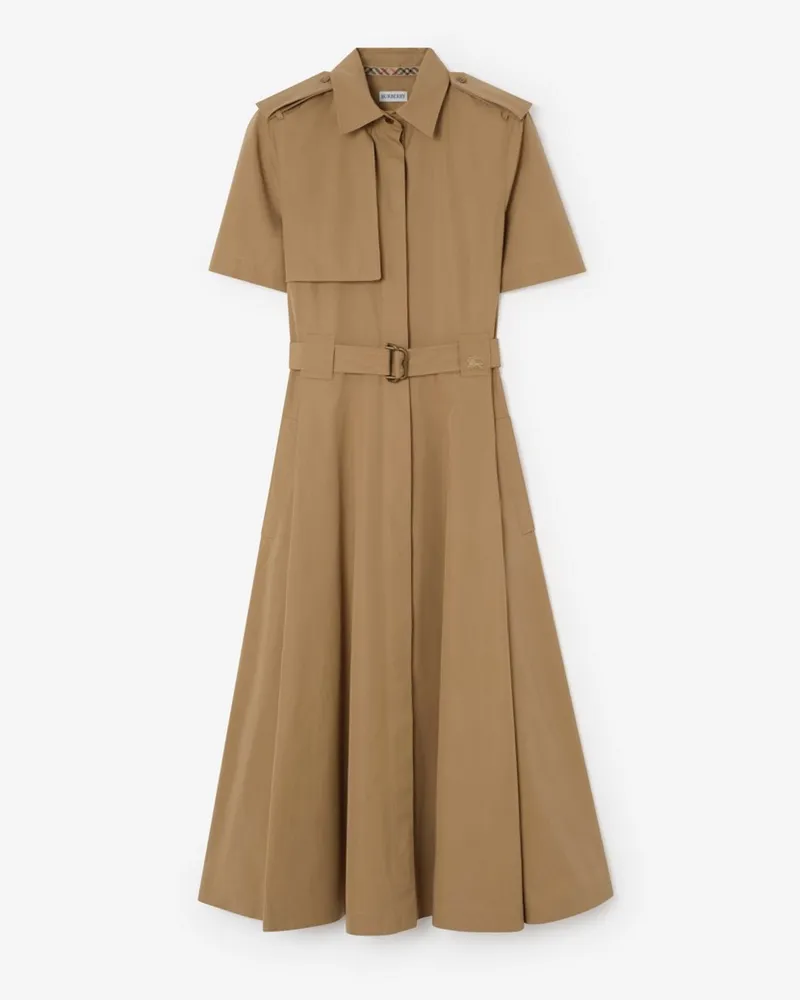 Burberry Hemdkleid aus Baumwollpopelin , Size Puddle-beige