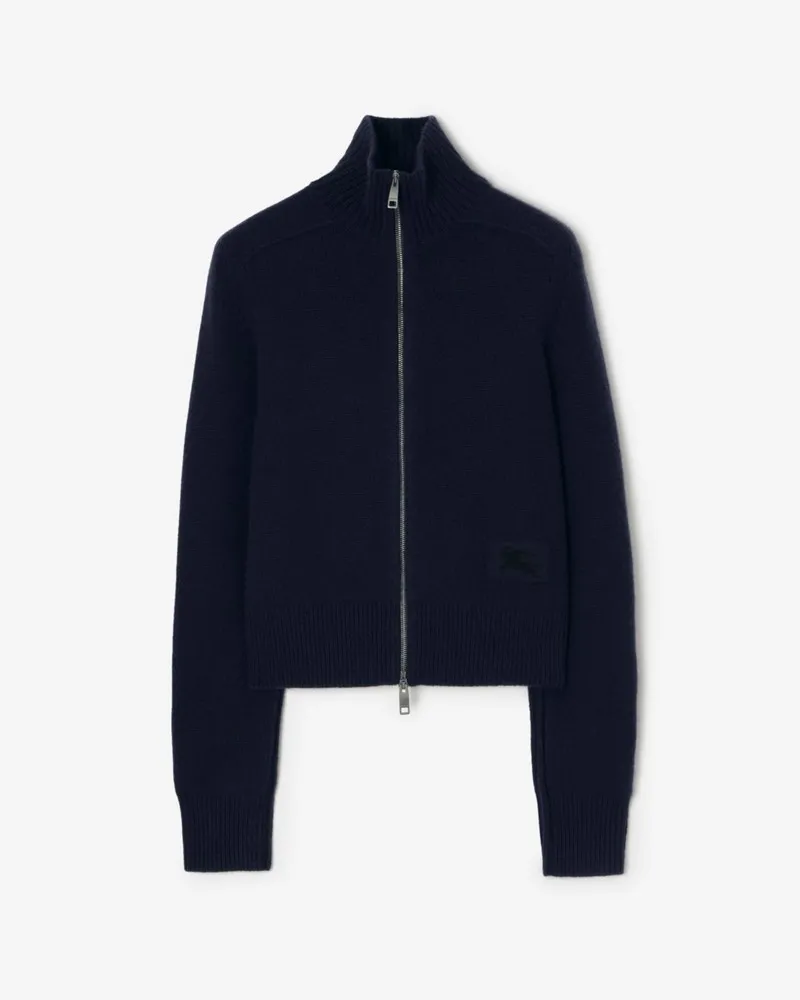 Burberry Kaschmirmischjacke Silhouette-blau