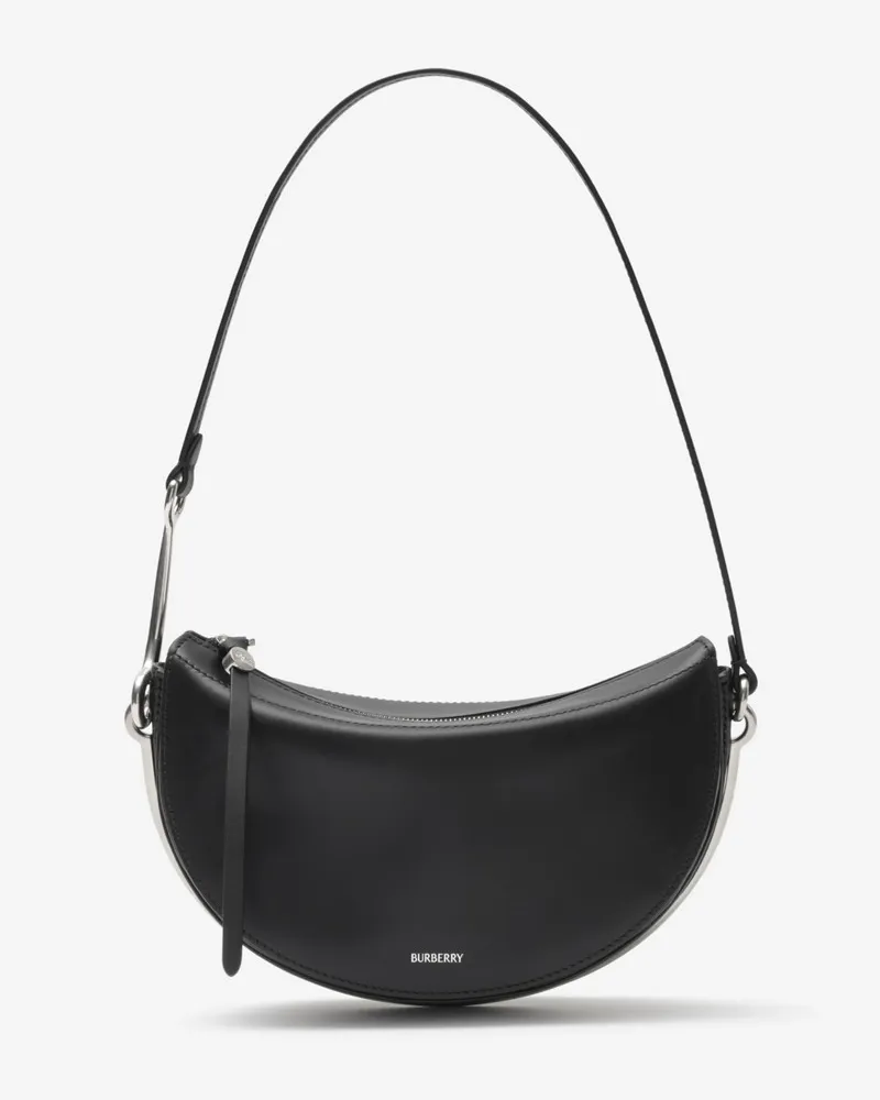 Burberry Kleine Satteltasche „Bridle Schwarz