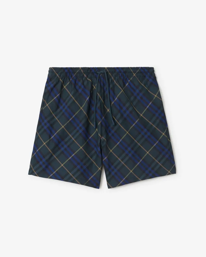 Burberry Schwimmshorts in Check Midnight