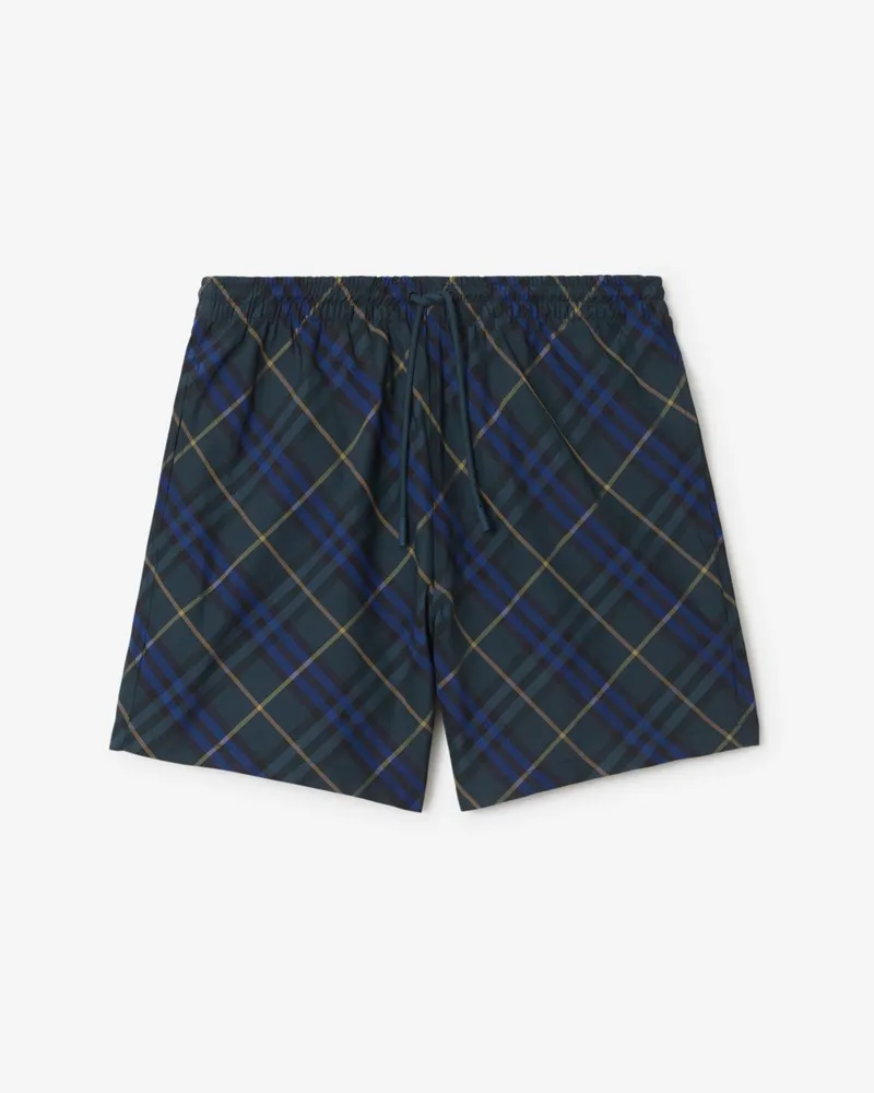 Burberry Schwimmshorts in Check Midnight