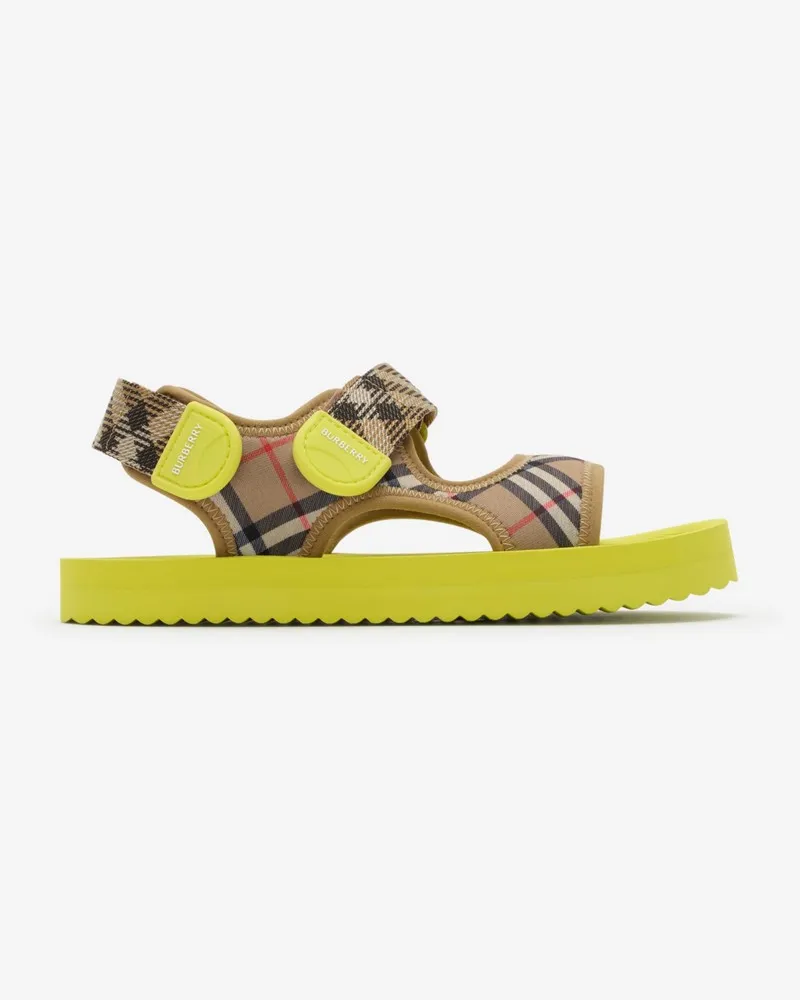 Burberry Sandalen in Check , Size Sand