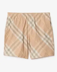 Burberry Schwimmshorts in Check Flachsfarben