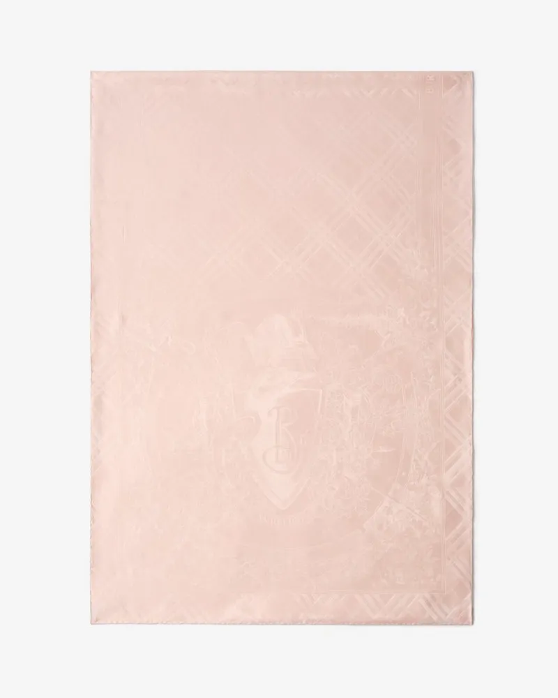 Burberry Seidenschal mit floralem Emblem Compact