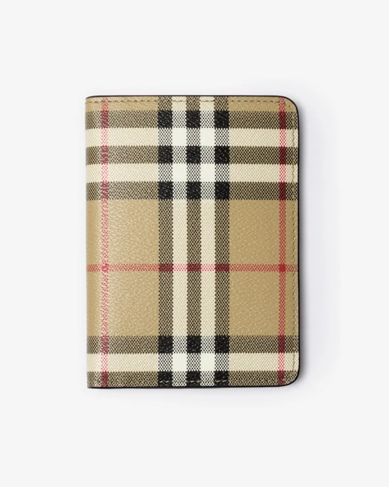 Burberry Passetui in Check Vintage-beige