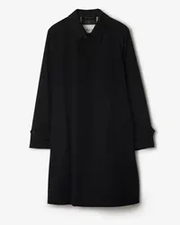 Burberry Langer Car Coat Schwarz