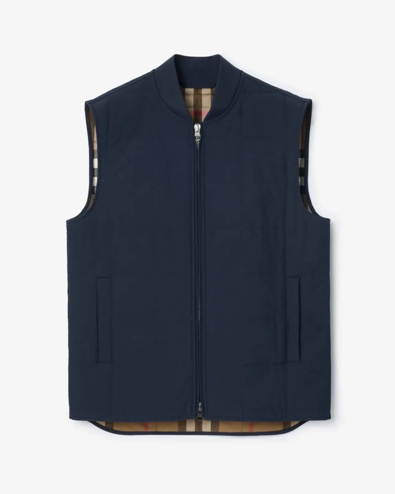Burberry Steppweste Navyschwarz