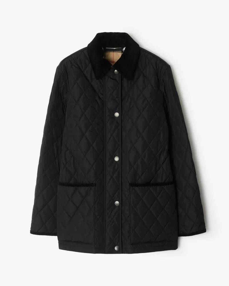 Burberry Country-Steppjacke aus Nylon Schwarz