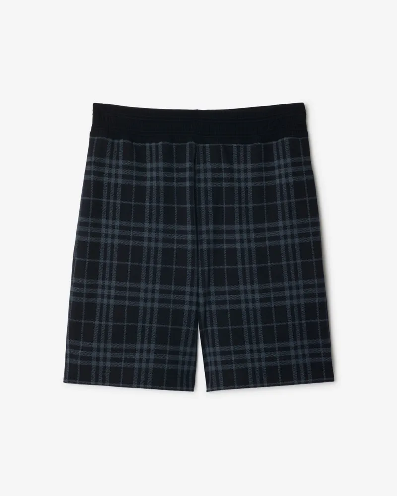 Burberry Stretchbaumwollmisch-Shorts in Check Ink