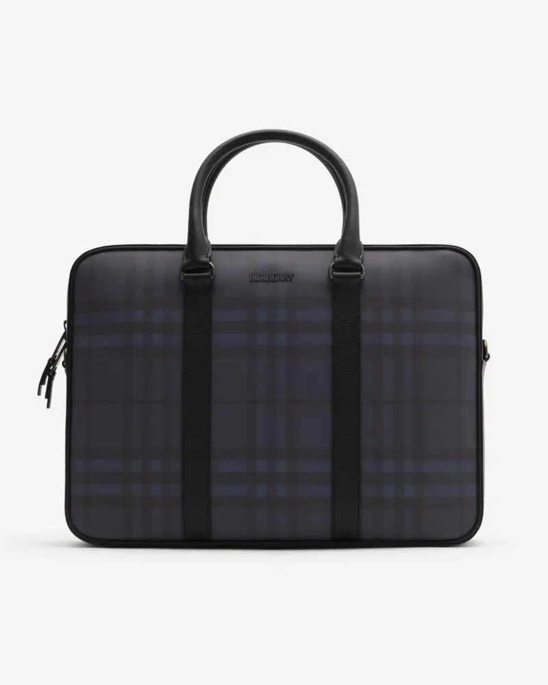 Burberry Aktentasche „City Check Navy