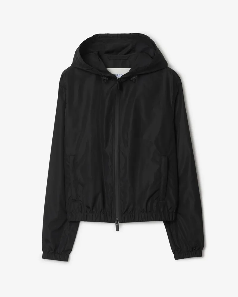 Burberry Nylonjacke mit Knight Stamp Schwarz
