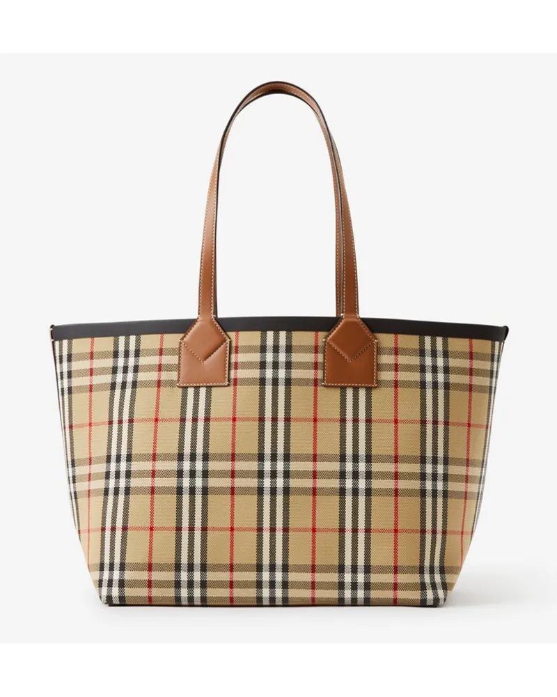 Burberry Mittelgroße Henkeltasche „London Baumheidenbraun