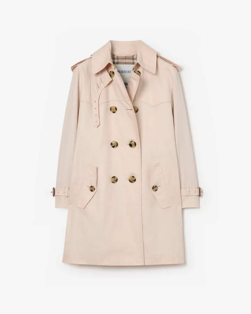 Burberry Kurzer Gabardine-Trenchcoat „Summerside“ , Size Ballet