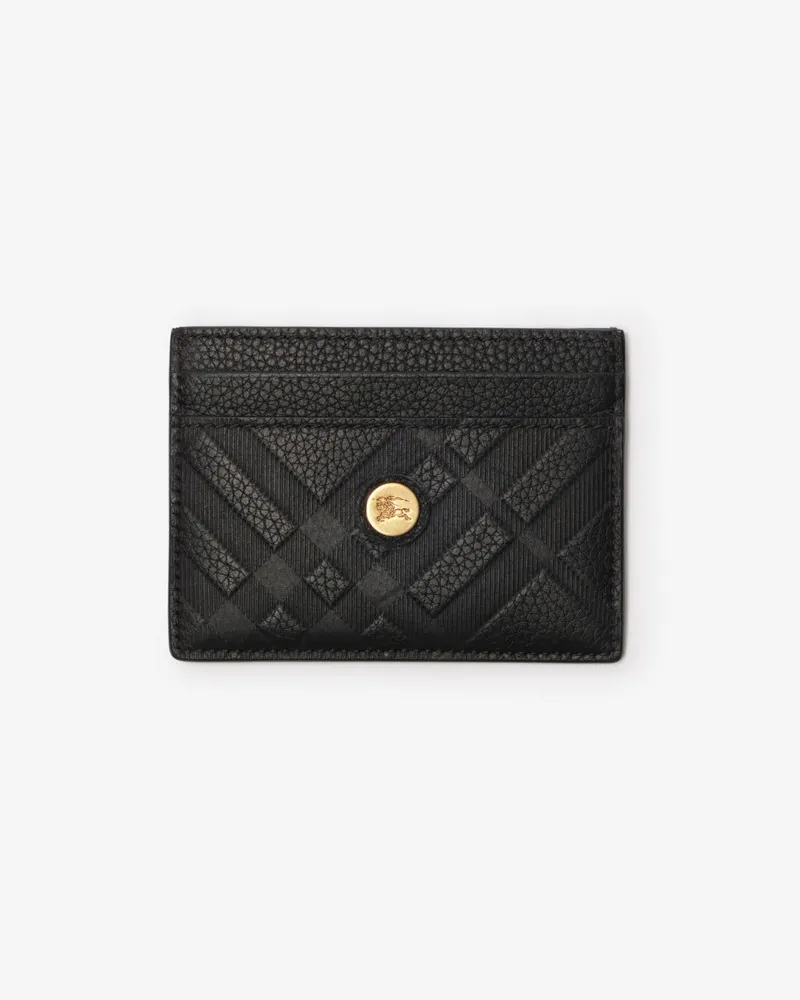 Burberry Kartenetui mit geprägtem Check Black