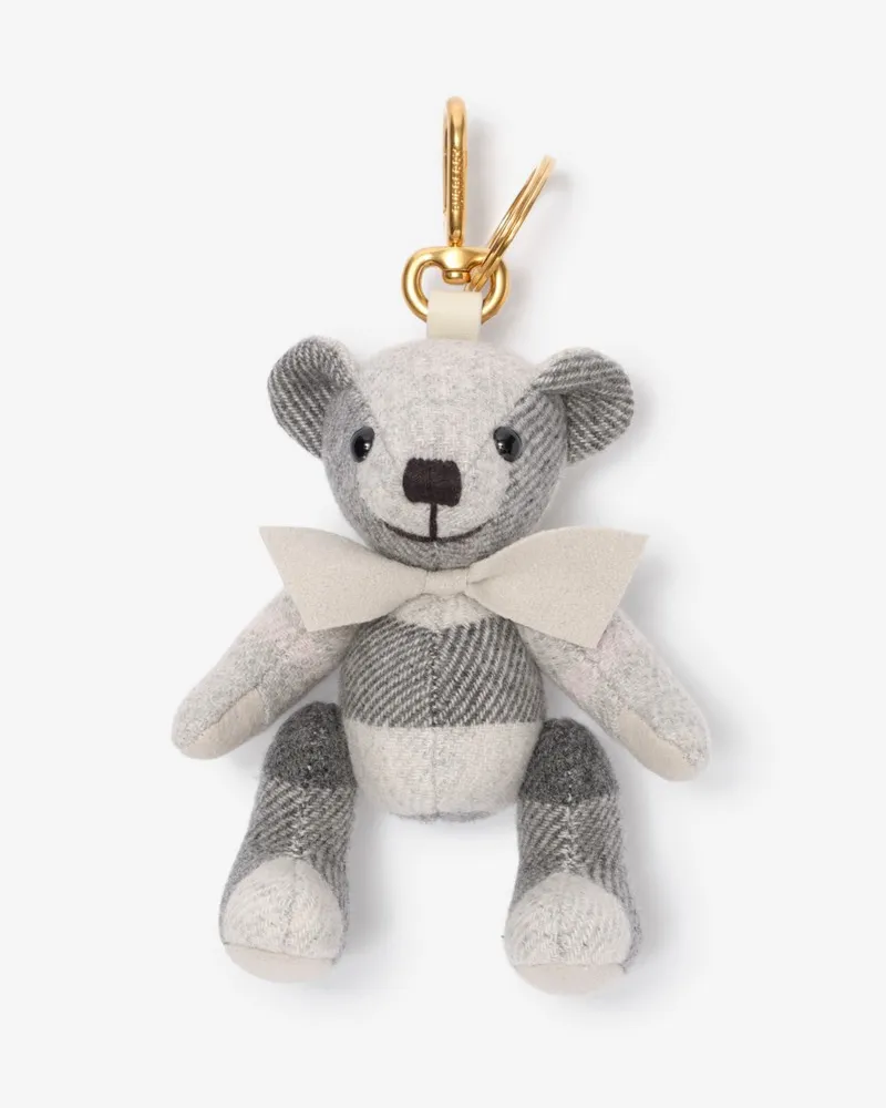 Burberry Thomas Teddybär-Anhänger Mitten-grau