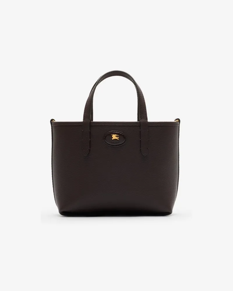 Burberry Wendbare Henkeltasche „Bloomsbury“ im Kleinformat Peat-braun
