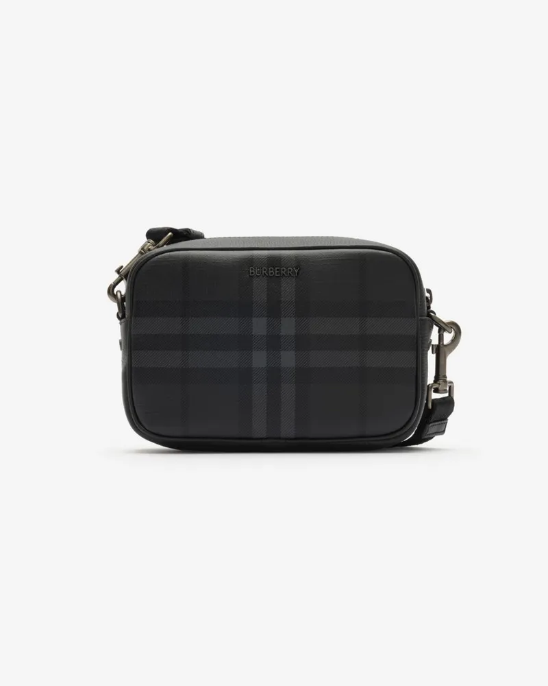 Burberry Crossbody-Tasche „City Check“ im Kleinformat Iron