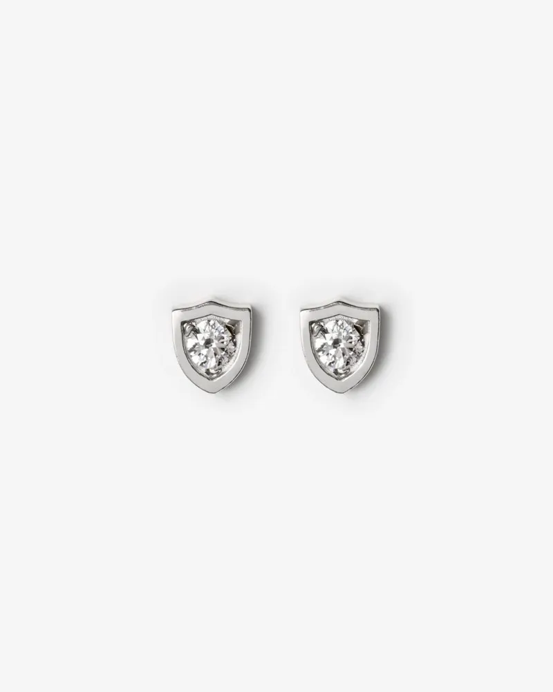 Burberry Ohrstecker „Shield Silber