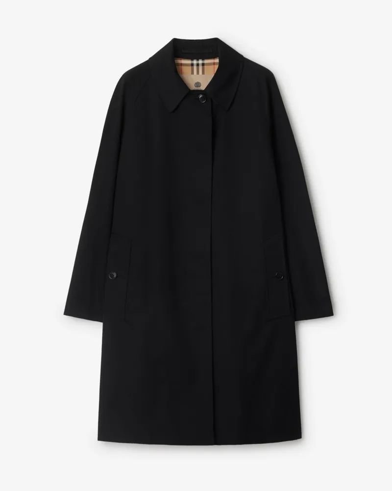 Burberry Mittellanger Heritage-Car Coat „Camden“ , Size Black