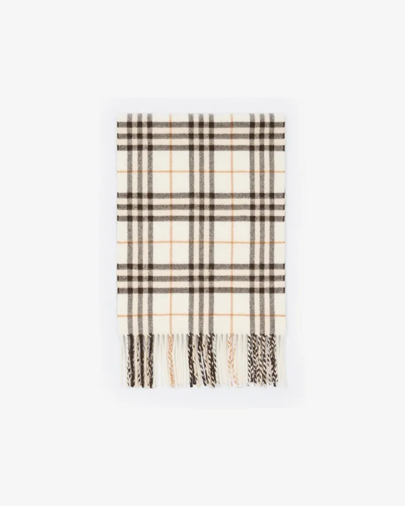 Burberry Kaschmirschal in schimmerndem Check Pebble