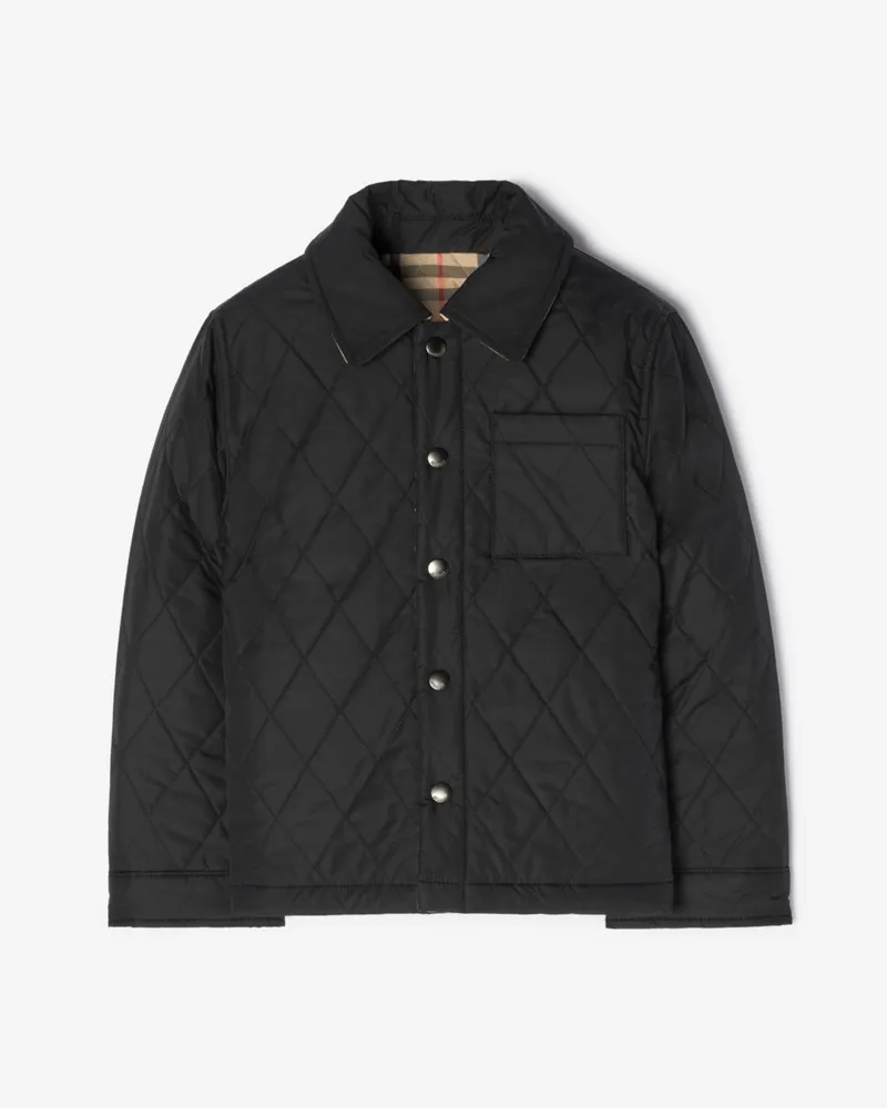 Burberry Wendbare Nylon-Steppjacke , Size Schwarz