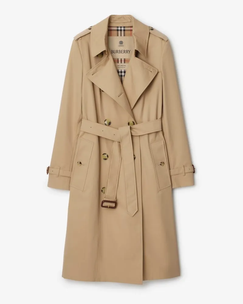 Burberry Langer Heritage-Trenchcoat „Chelsea“ , Size Honey-beige