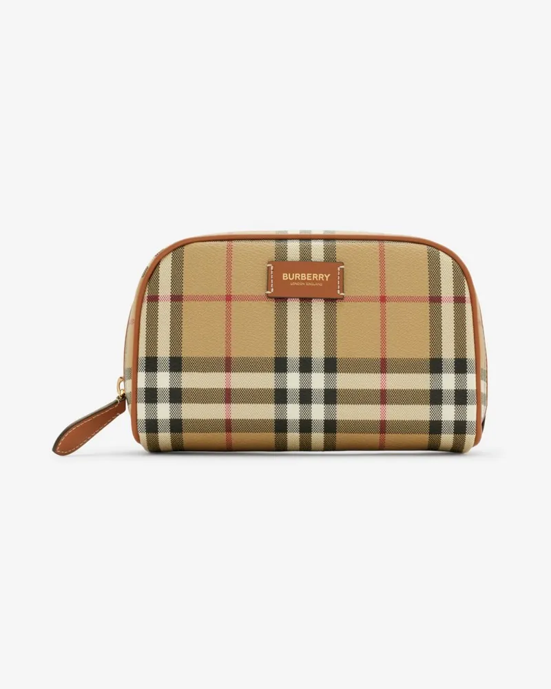 Burberry Kleines Reiseetui in Check Vntg