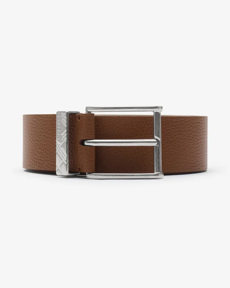 Burberry Ledergürtel mit graviertem Karomuster Hazel