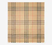 Woll-Seiden-Schal in Metallic-Optik