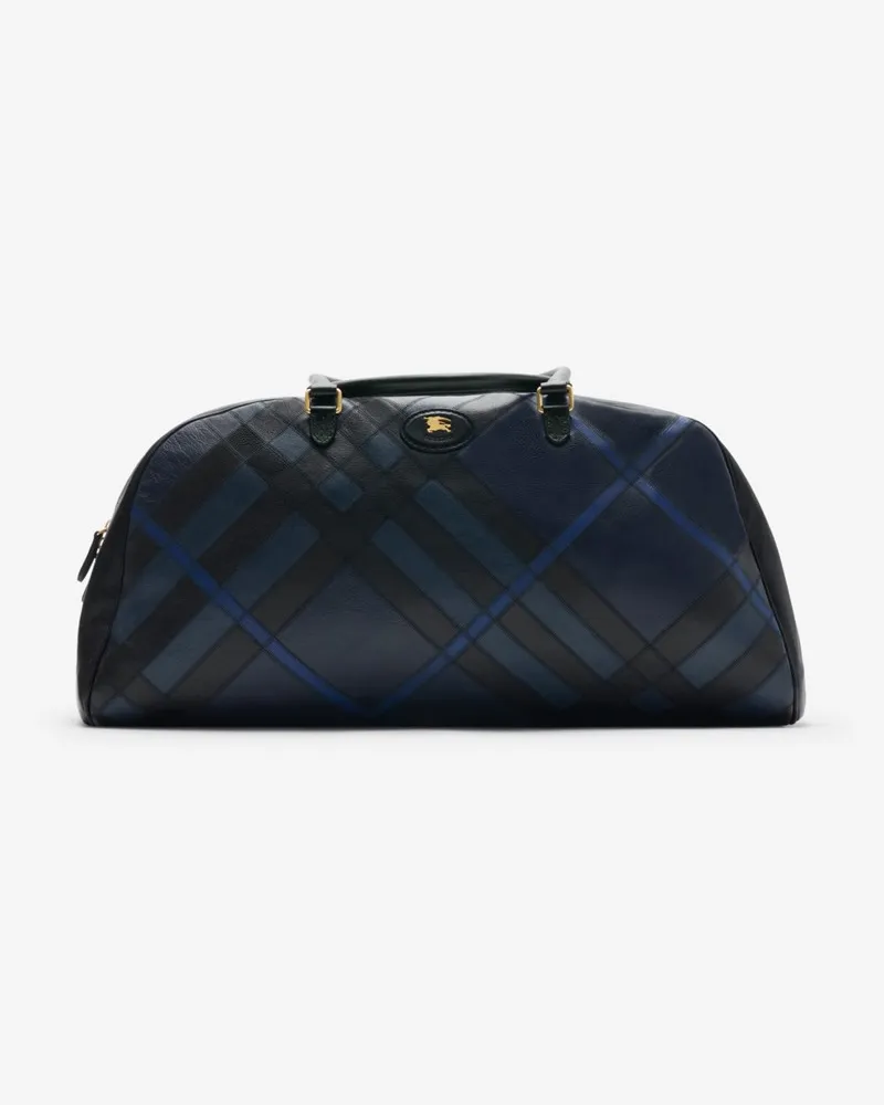 Burberry Extragroße Bowlingtasche „Highlands Storm-blau
