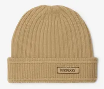 Woll-Beanie mit Logo