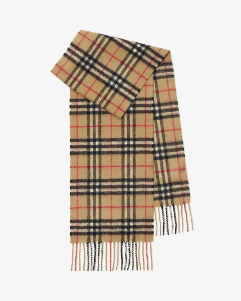 Burberry Kaschmirschal in Check , Size Vintage-beige