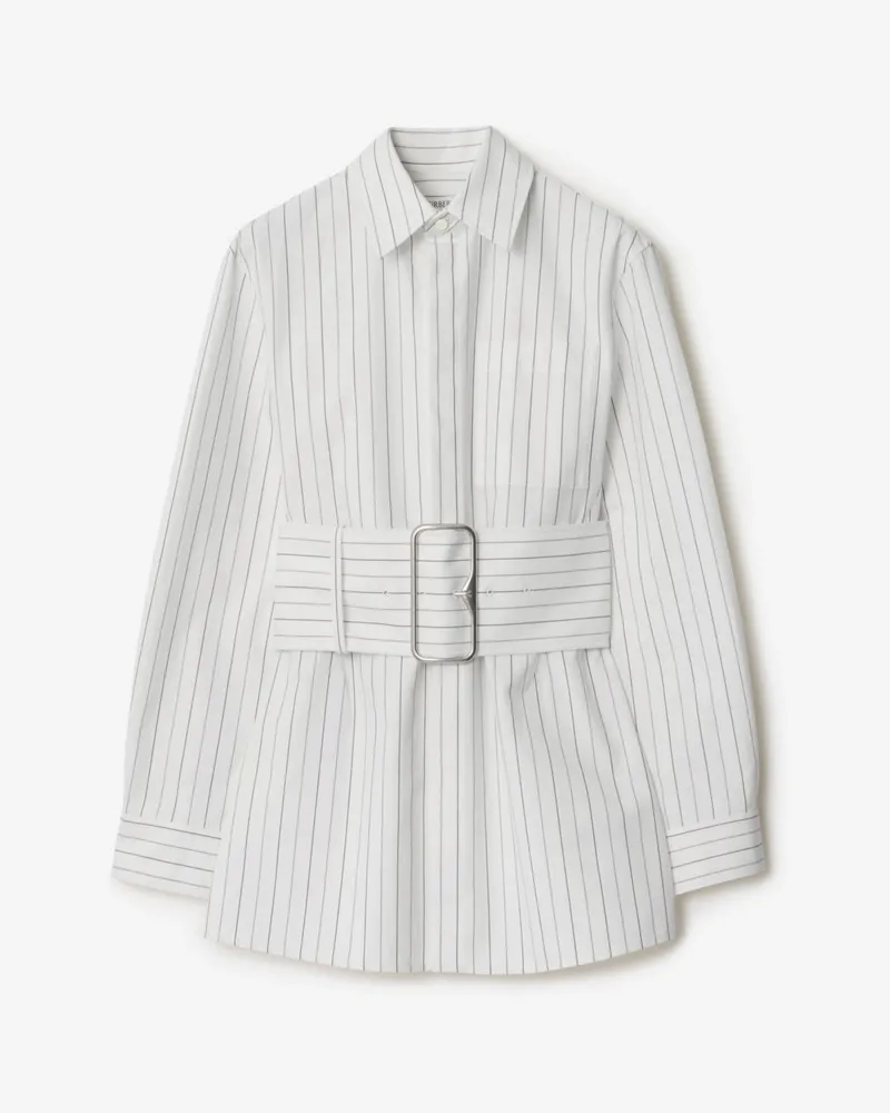 Burberry Klassisch geschnittenes Baumwollhemd mit Streifenmuster String