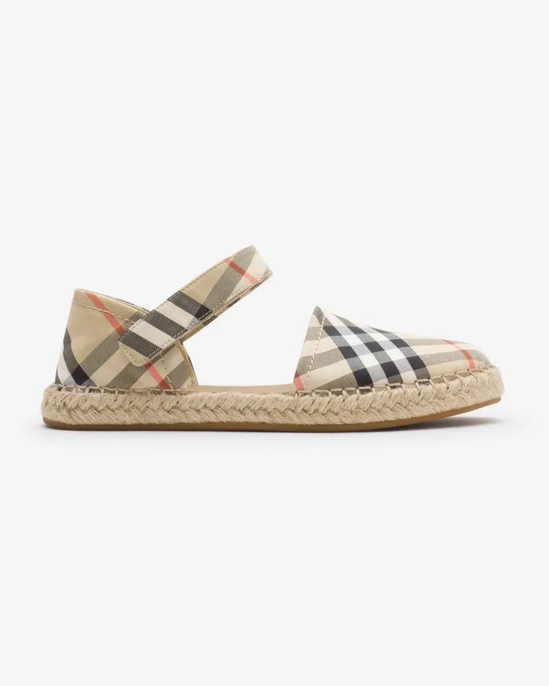 Burberry Espadrilles in Check Sand