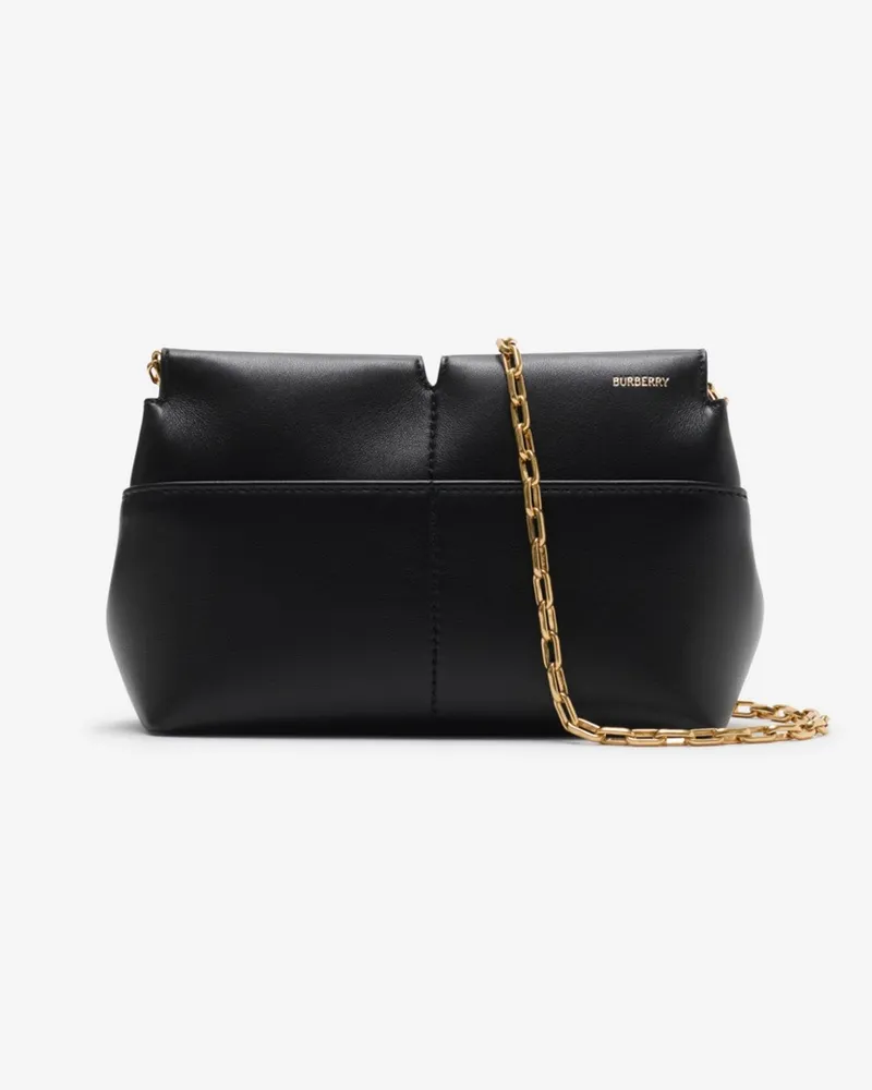 Burberry Clutch „Snip“ mit Kette Schwarz