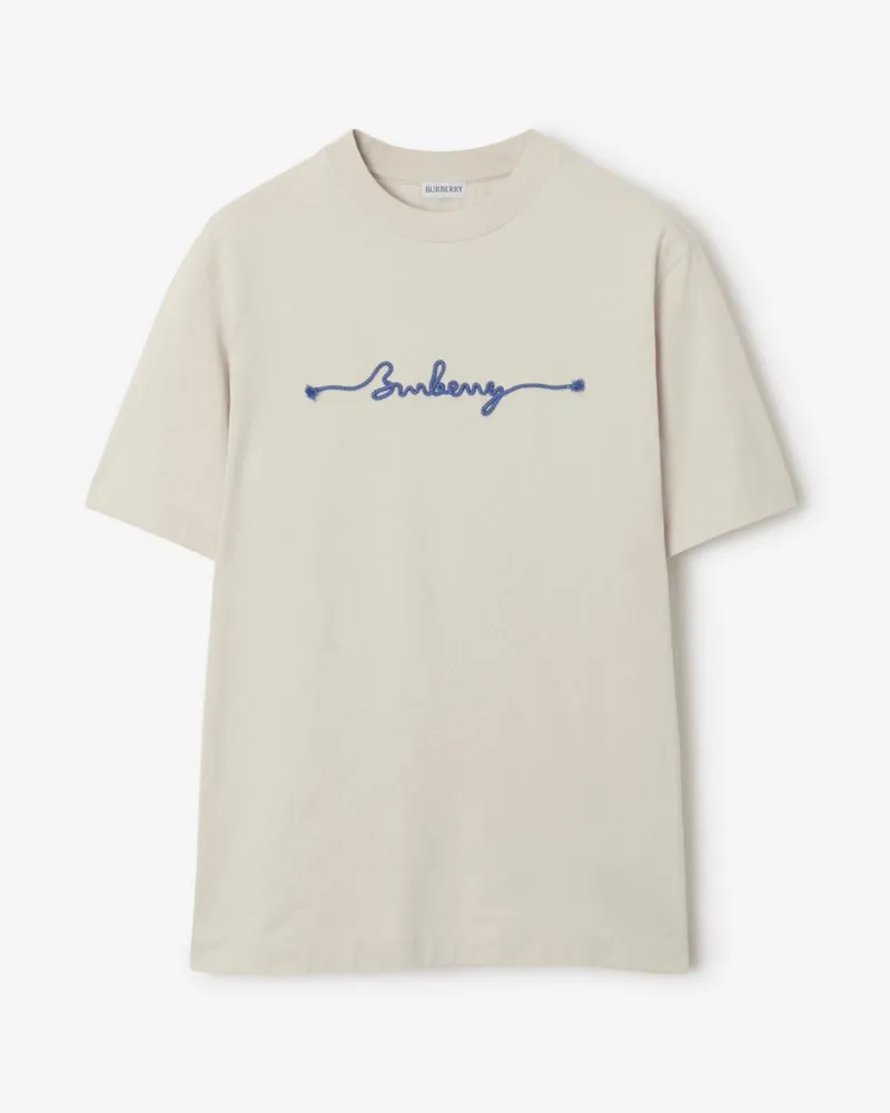 Burberry Baumwoll-T-Shirt mit Logo im Knoten-Design Sail