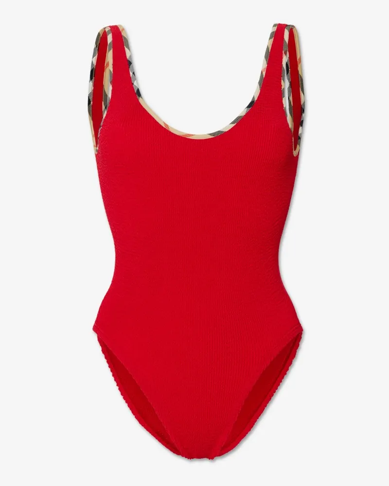 Burberry x Hunza G Badeanzug „Faye“ , Size Rot