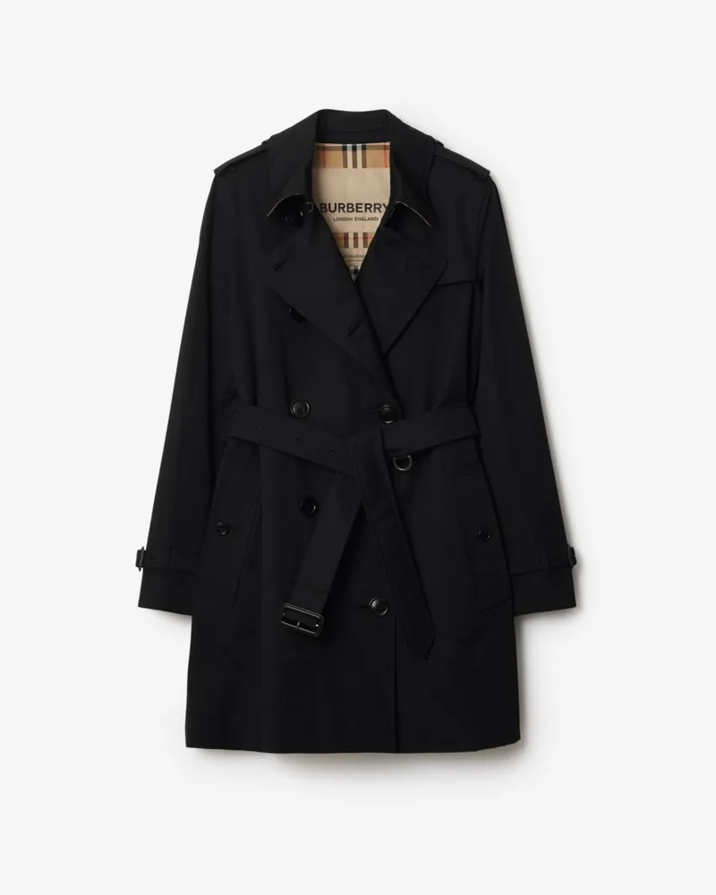 Burberry Kurzer Heritage-Trenchcoat „Kensington Schwarz