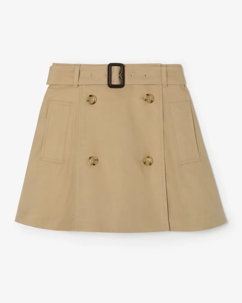 Burberry Baumwoll-Trenchrock , Size Sand-beige