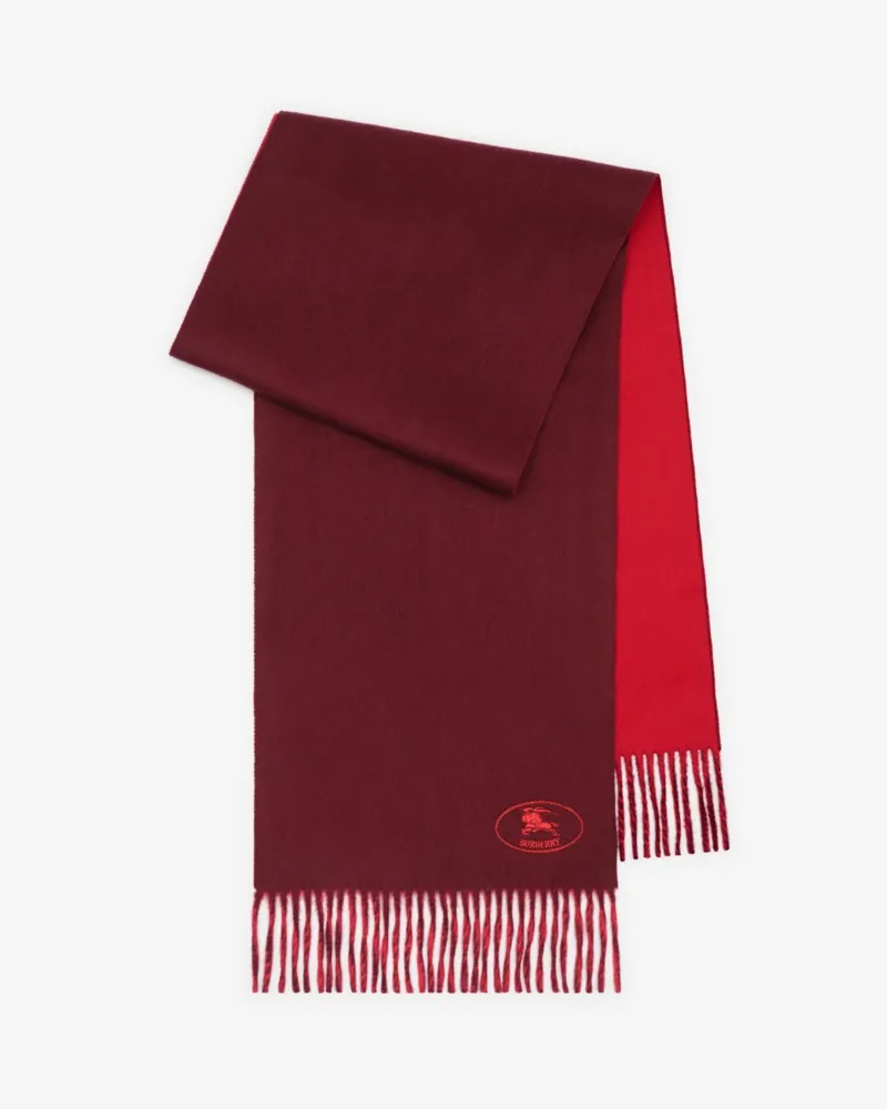 Burberry Kaschmirschal mit Knight Oxblood