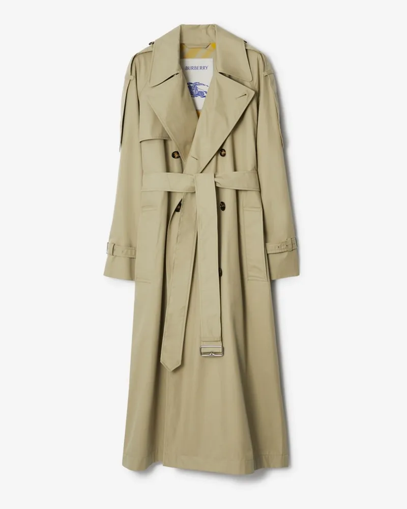 Burberry Langer Trenchcoat „Castleford“ aus Gabardine Beige