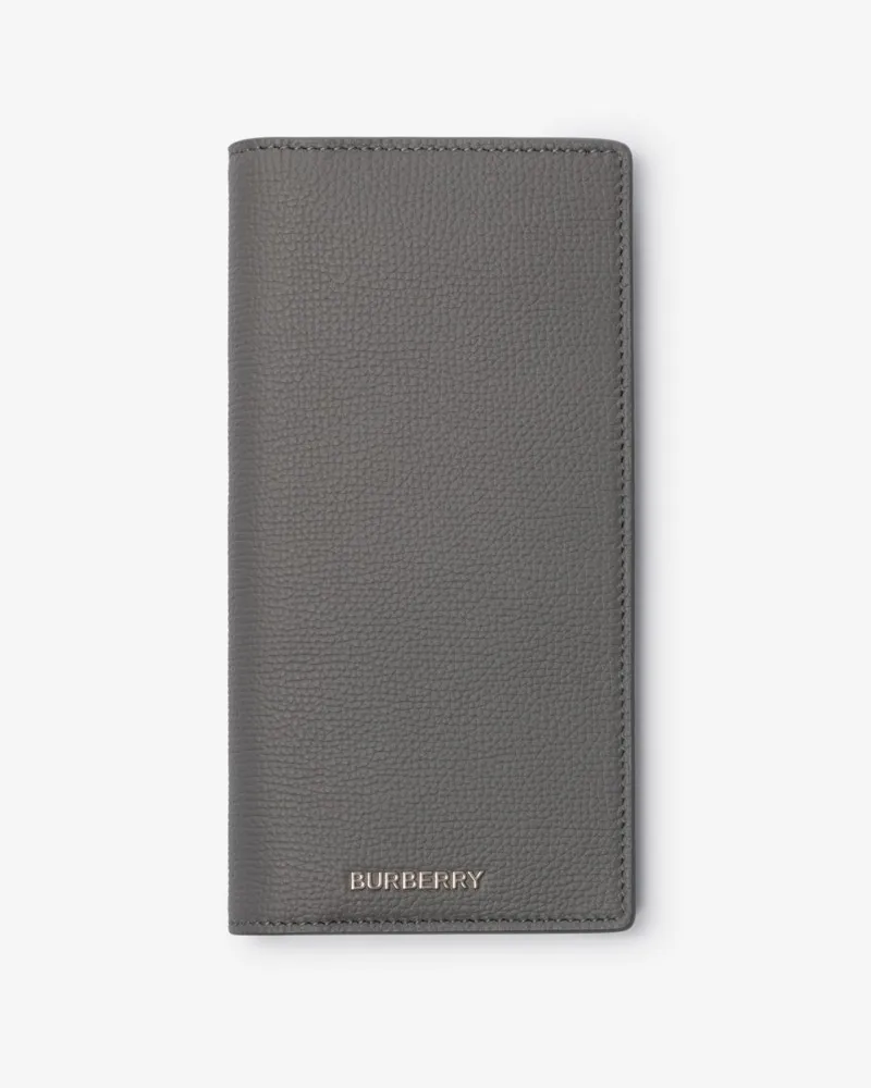 Burberry Logo-Brieftasche im Kontinentalformat Anthrazitgrau