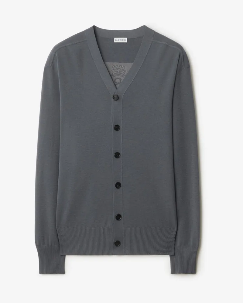 Burberry Wollcardigan mit B-Emblem Magnet