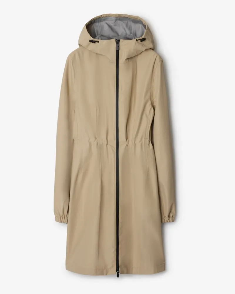 Burberry Parka aus gebondetem Nylon Beige