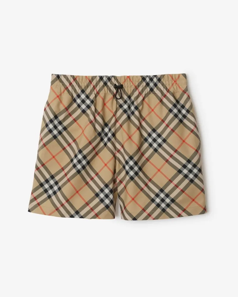 Burberry Shorts in Check Sand